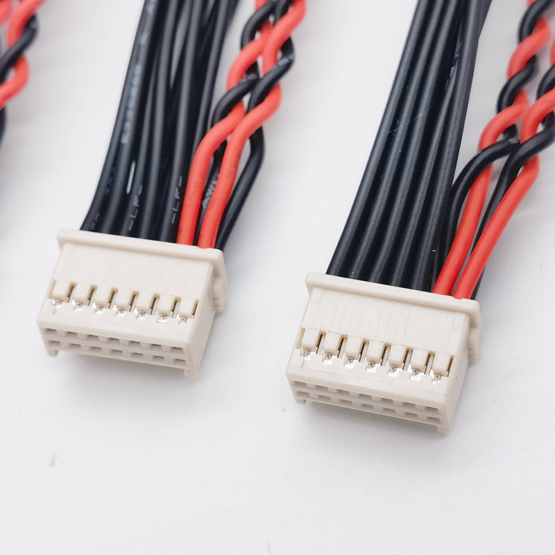 MOLEX端子线501646-1400双排端子线2.0mm 机器人滚刷电机连接线