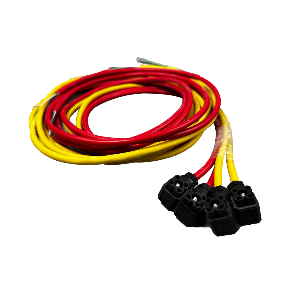 Hirschmann 赫斯曼 G4W1F插头带线4pin黑色母连接线电源线