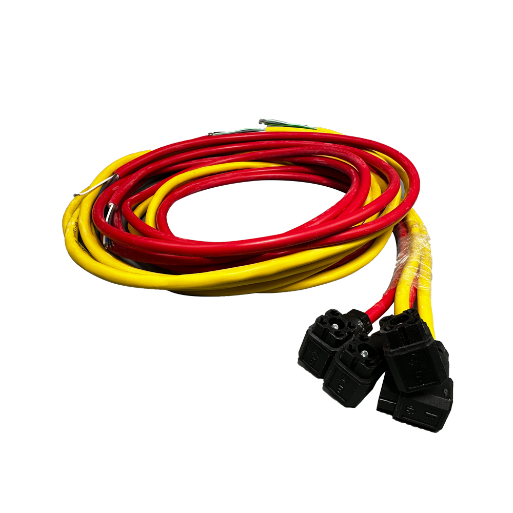 Hirschmann 赫斯曼 G4W1F插头带线4pin黑色母连接线电源线