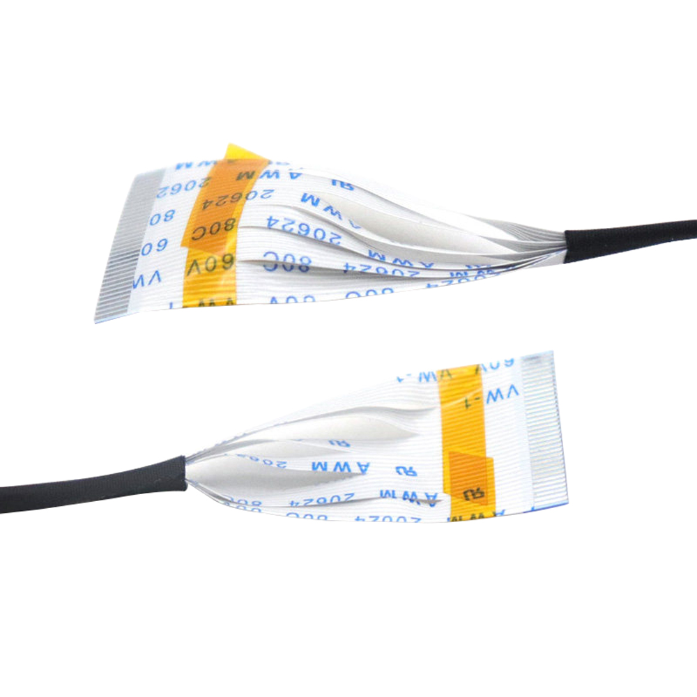 fpc/ffc软排线0.5间距22p24p26p30p40分股包醋酸胶布扁平排线包布