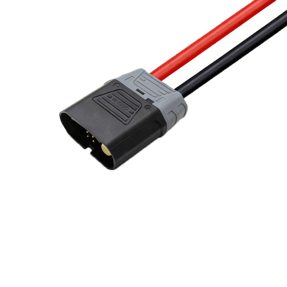 QS12-S连接线大电流250A防打火连接线电动车公母对插线电池插头线