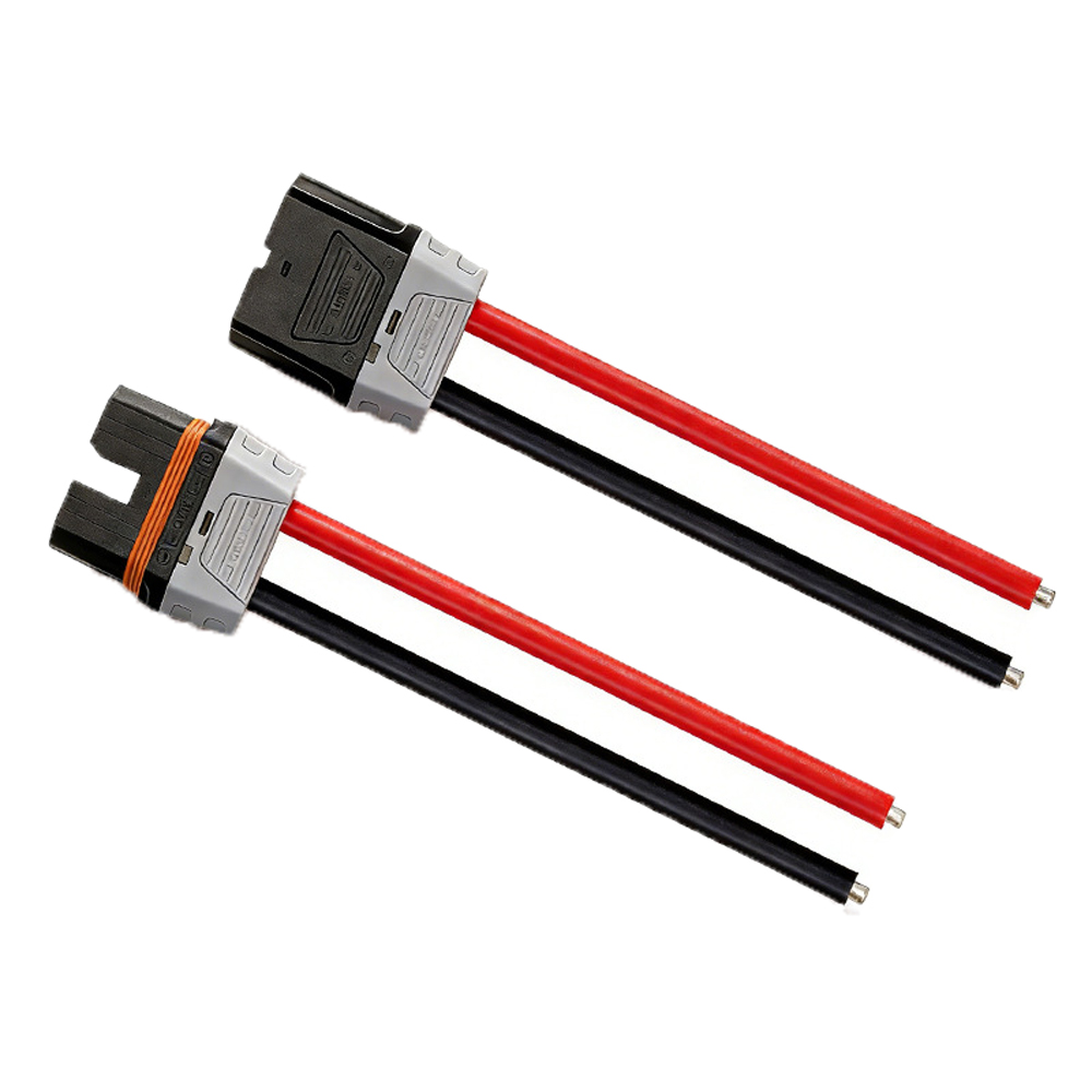 QS12-S连接线大电流250A防打火连接线电动车公母对插线电池插头线