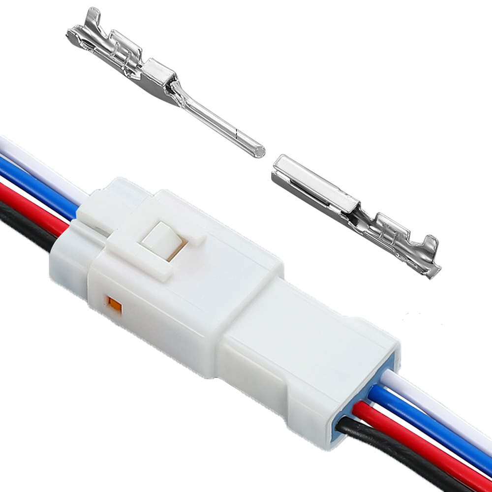 JST汽车防水连接器04R-JWPF-VSLE-S 4p接线端子04T-JWPF-VSLE-S