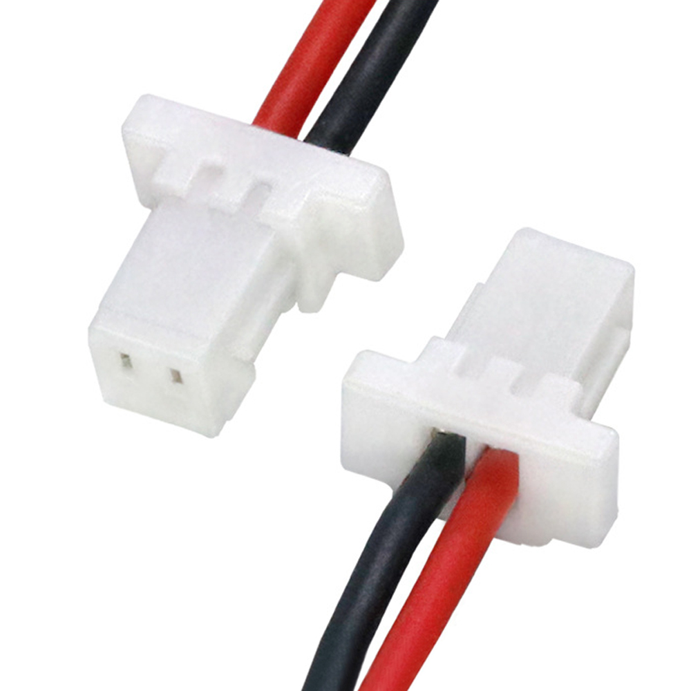 SH1.0-2P 端子线 1.0 间距 0.8 硅胶红黑线 按摩器 AI 智能玩具电源连接线