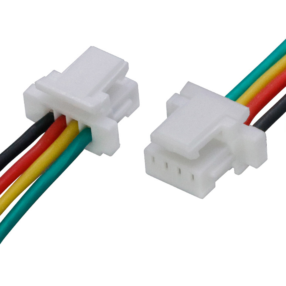 32AWG 特软硅胶线 SH1.0/SH1.25-4P 双头带扣端子线 无人机飞控摄像头信号线