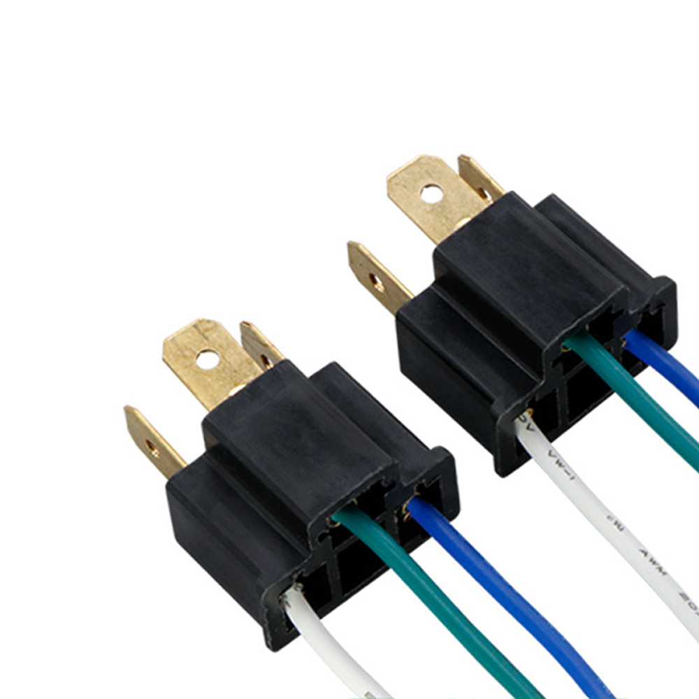 DJ7033-7.8-11/21 3P 公母汽车连接线 H4 氙气灯专用 7.8 间距灯座插头线束