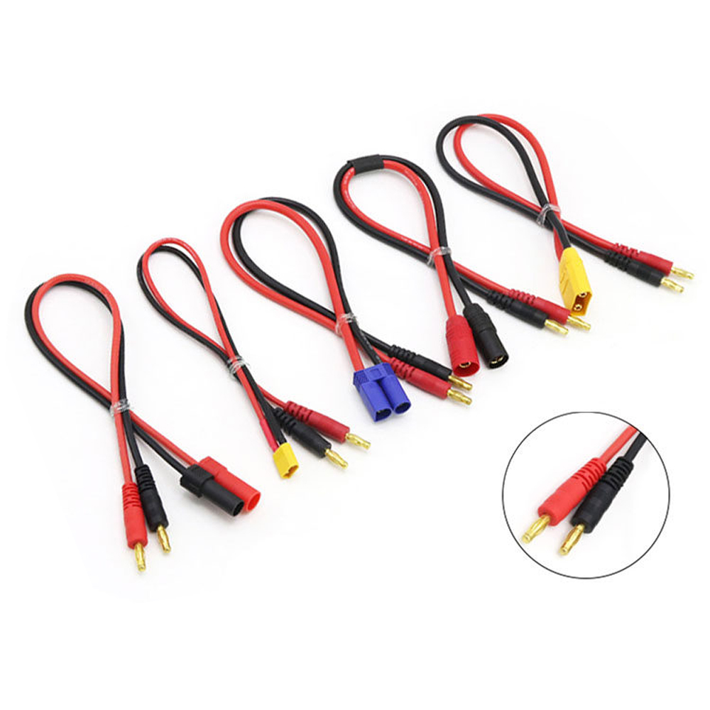 XT60 XT90 EC5 TRX Plug Connector T Plug to 4.0mm Banana Head Charging Cable Model Aricraft Charger (2).jpg